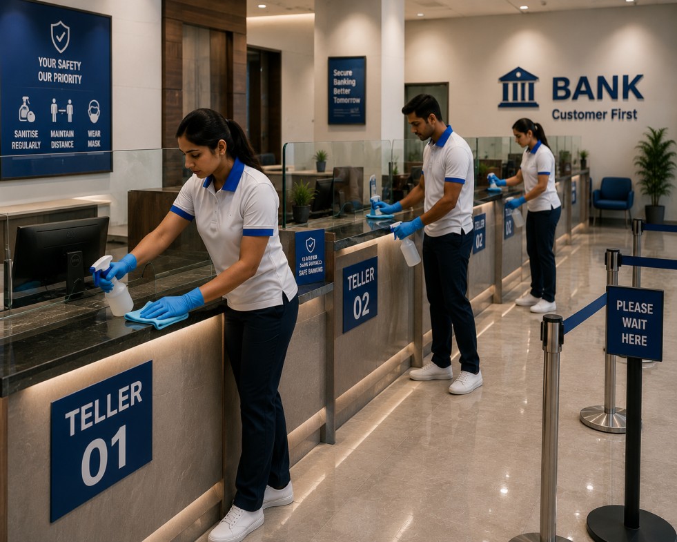 Teller Station and Counter
                                            Sanitisation
