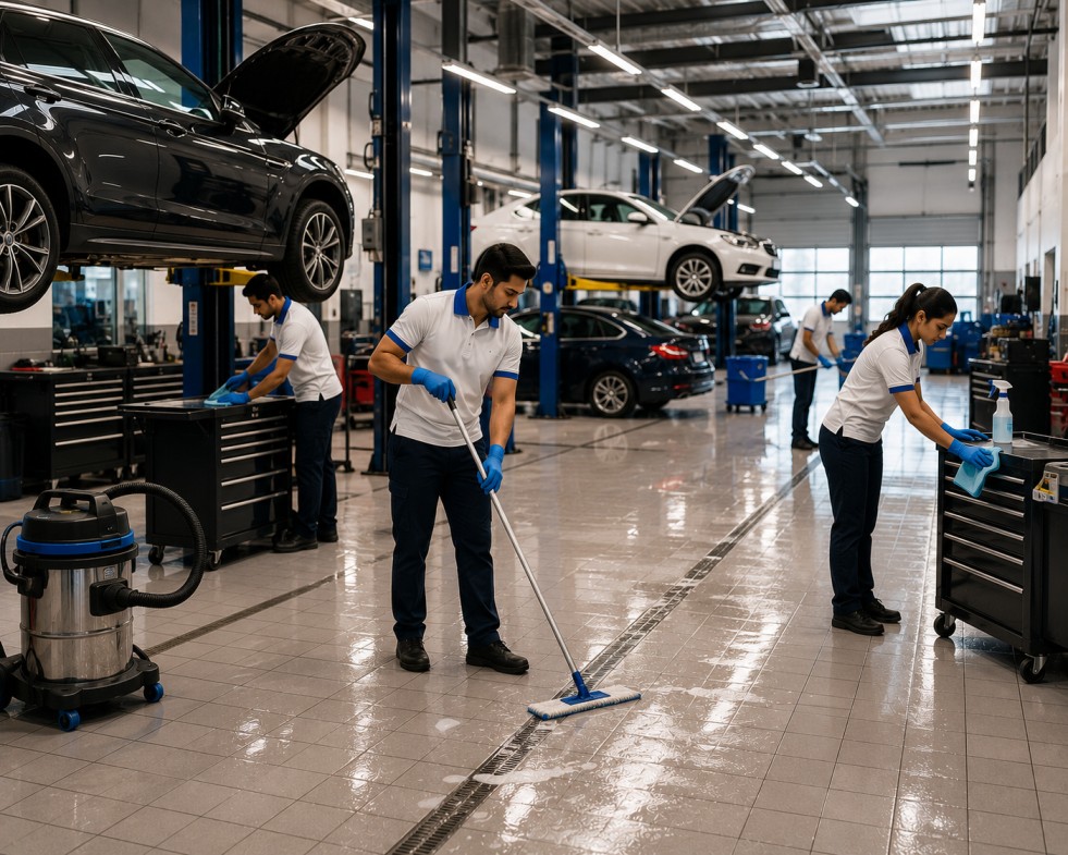 Service Department Cleaning