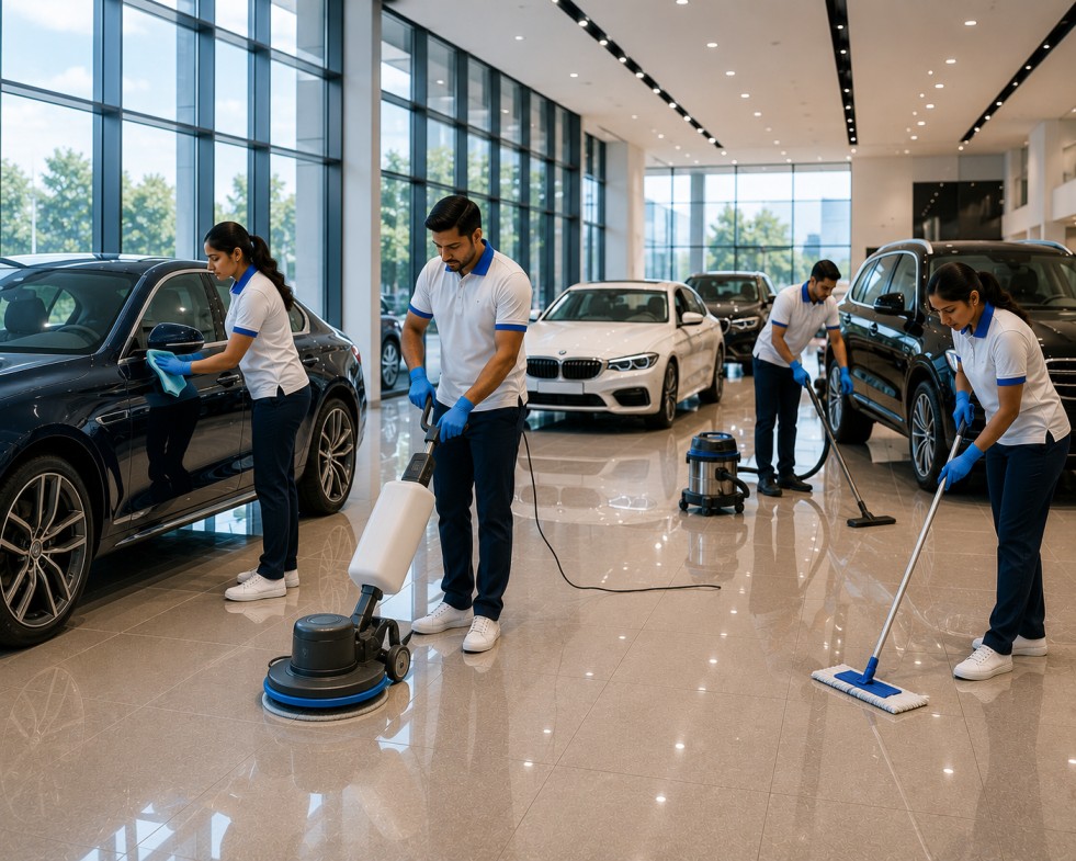 Showroom Floor Cleaning