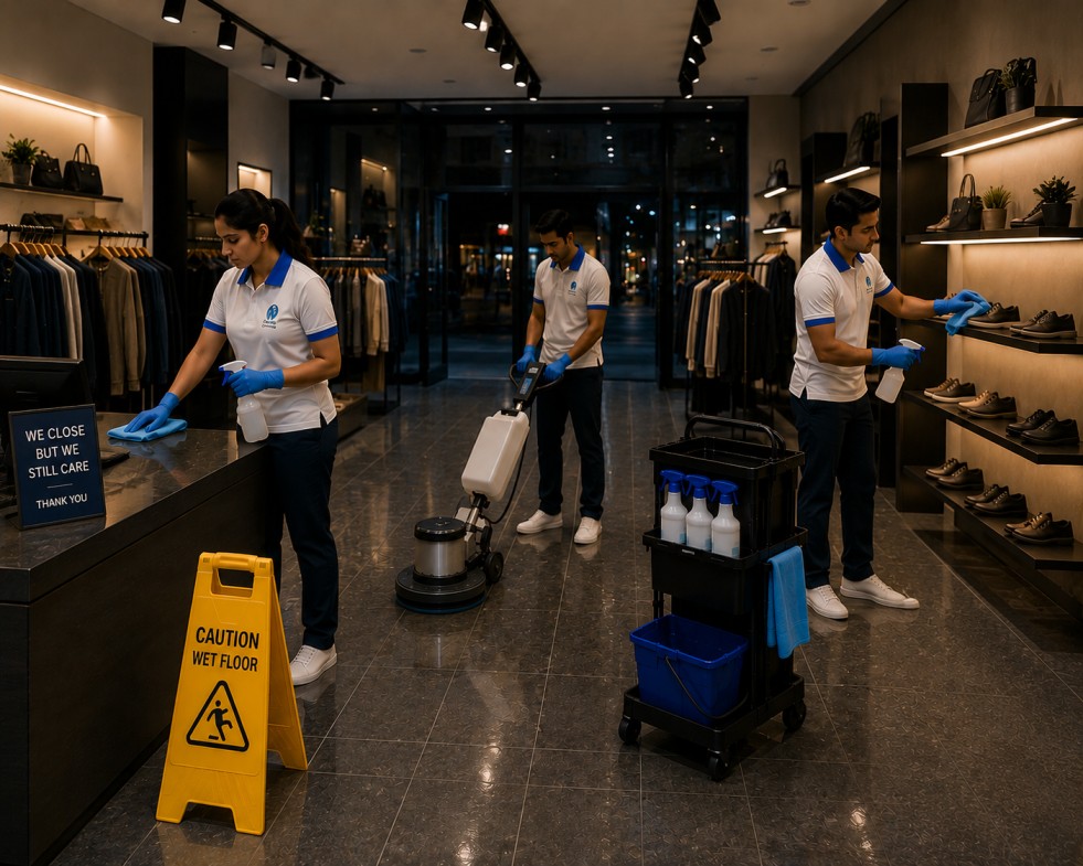 Night Cleaning Services for
                                            Shops